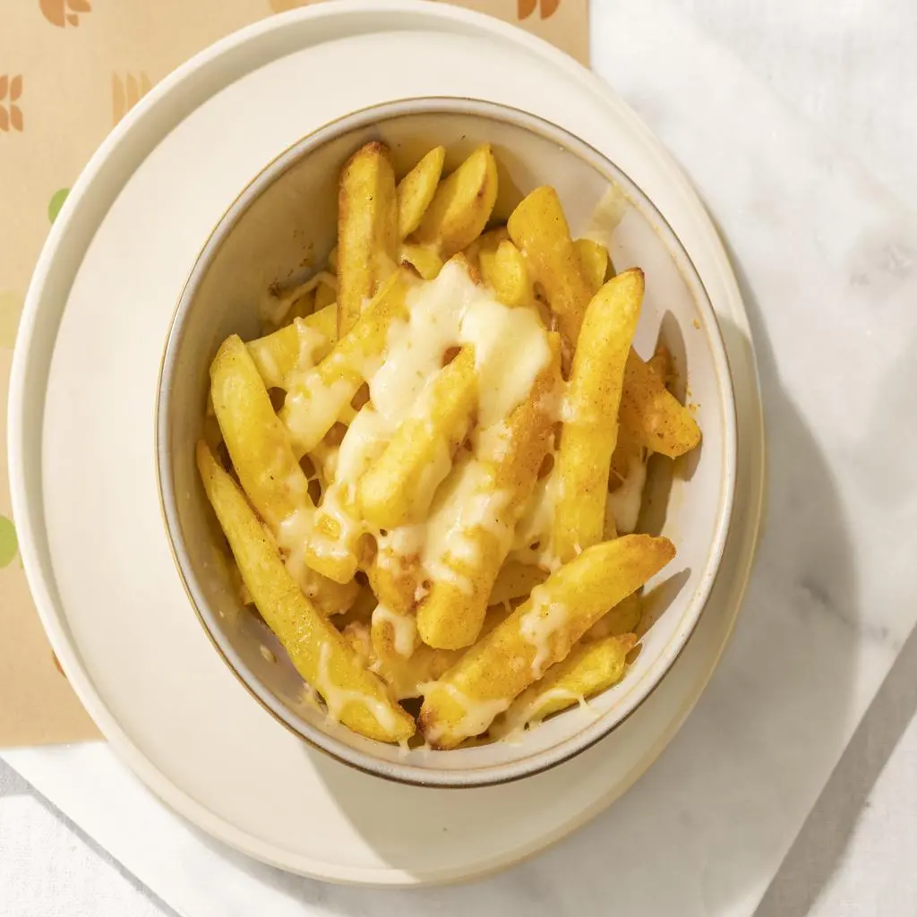 Grilled Fries with Cheese